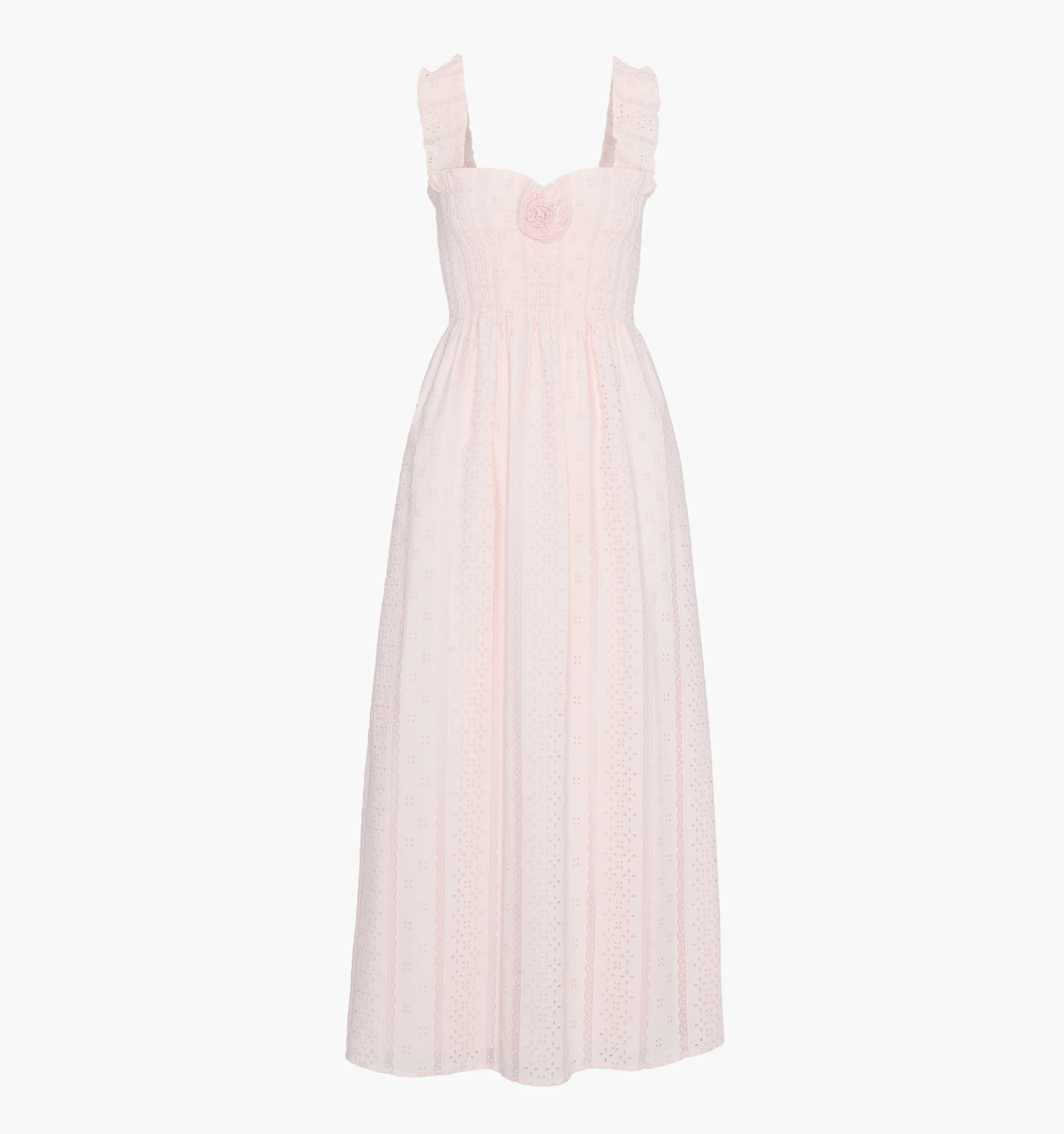The Rosetta Nap Dress - Pink Broderie Voile Pink Broderie Voile / XXXXL | Hill House Home US