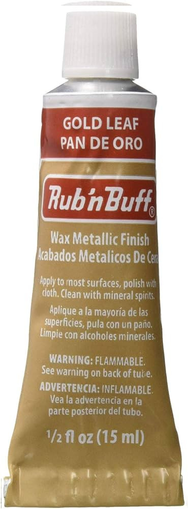 AMACO Rub n Buff Wax Metallic Finish - Rub n Buff Gold Leaf 15ml Tube - Versatile Gilding Wax for... | Amazon (US)