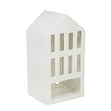Sagebrook Home 14517-03 White Ceramic 9.5" House Lantern, 5.25 x 4.5 x 9.5 | Amazon (US)