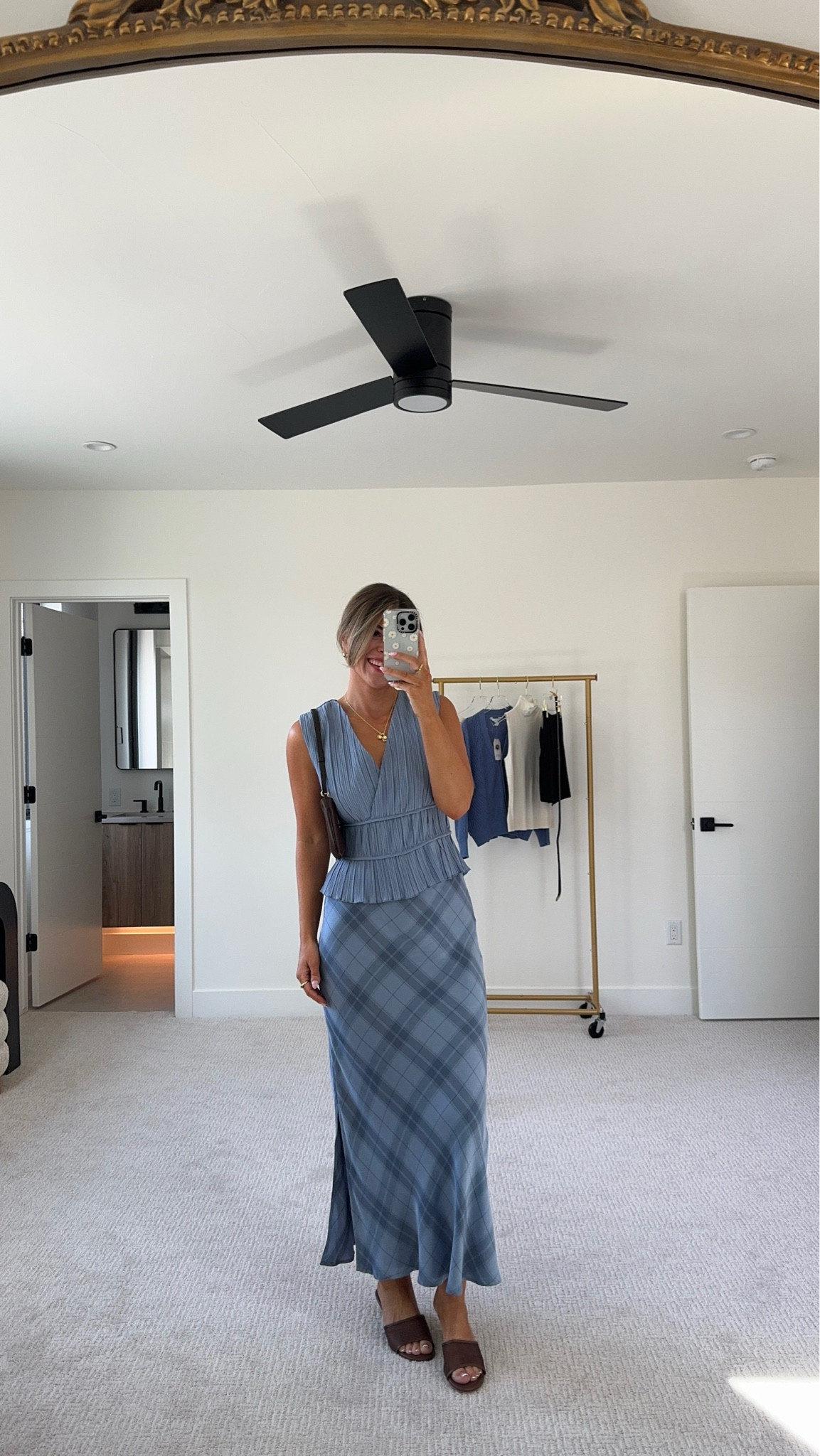 Fall Walmart workwear capsule collection blue sleeveless top with blue midi skirt

Sized down to an xs in both  

#LTKFindsUnder50 #LTKSeasonal #LTKWorkwear
