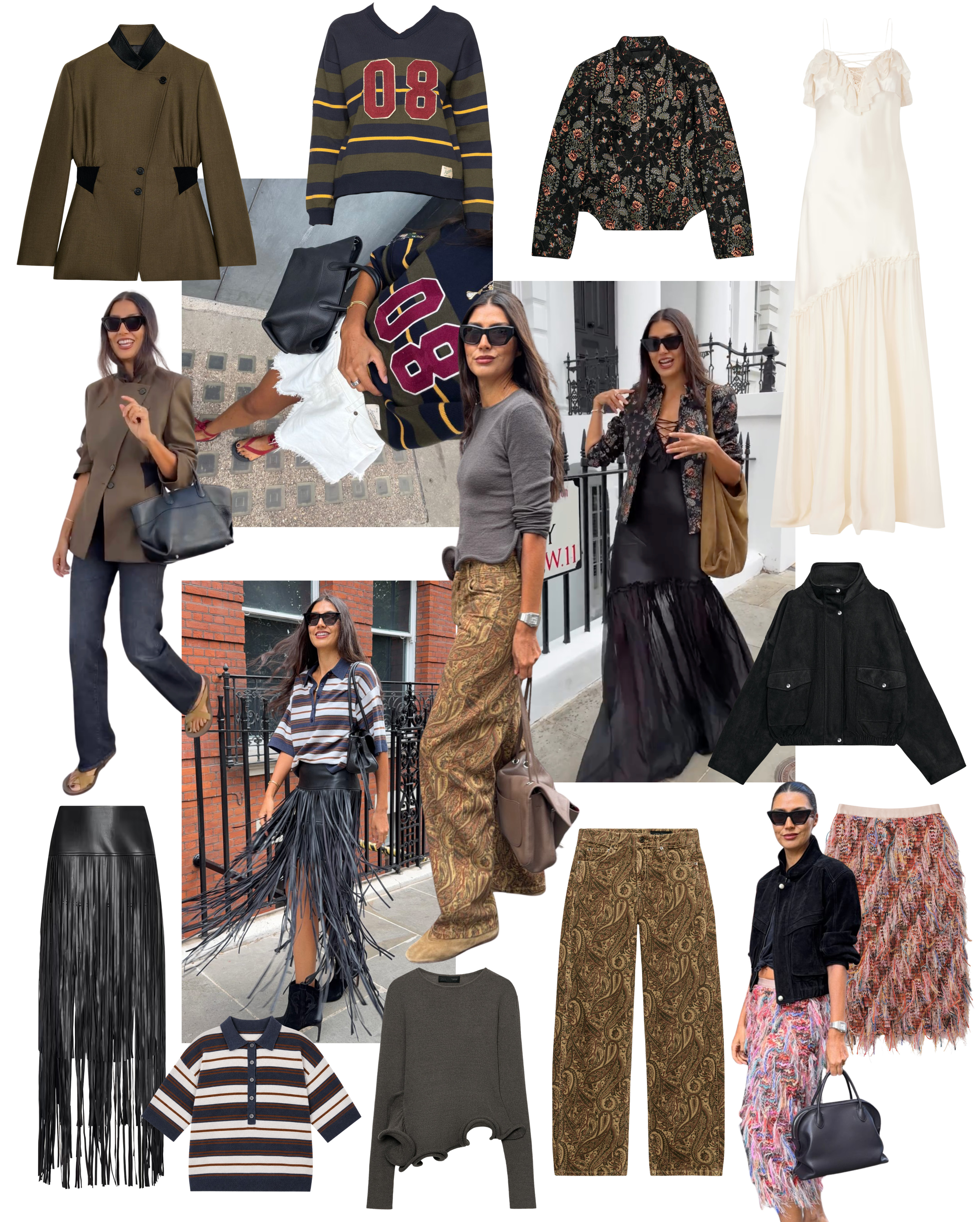 A week in autumn 🍂

Maxi skirt, fringe skirt, midi skirt, patterned jeans, blazer, high neck jacket, knitwear, stripe polo, knitted top, chic autumn outfits 

 #LTKuk #LTKautumn #LTKpartywear