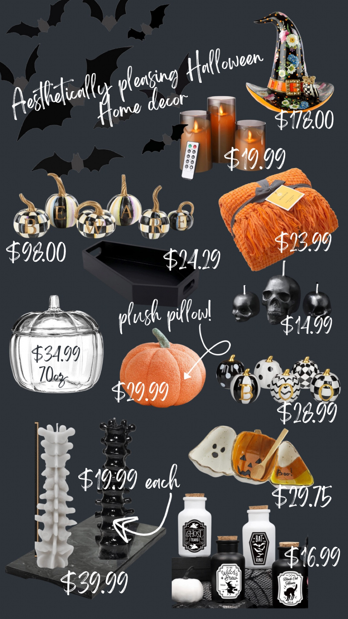 Found some really great home decor pieces for this coming Halloween season! Aesthetically pleasing for anyones home. 
It’s Never to early to shop 👏🏼👏🏼

#amazonfinds #founditonamazon #Halloweendecor #homedecor #LTKHalloween 

#LTKsalealert #LTKSeasonal #LTKhome