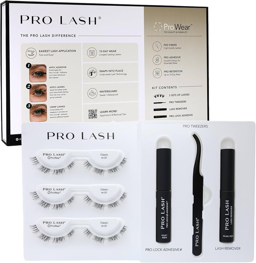 Pro Lash ProWear Starter Lash Clusters Kit - Easiest to Apply Lashes - 10-Day Cluster Eyelash Ext... | Amazon (US)