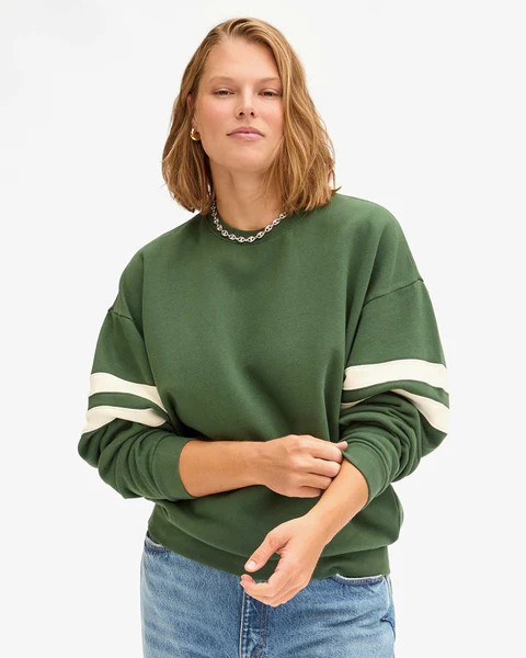 Oversized Varsity Sweatshirt | Clare V.