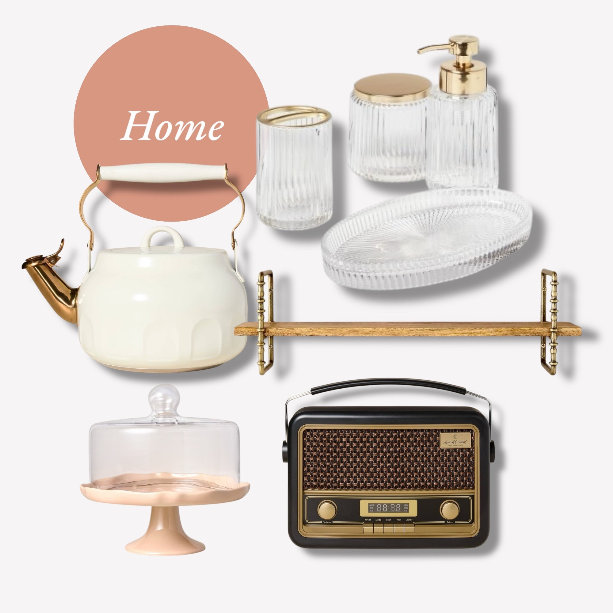 Spring refresh, but make it boho! These new arrivals by Threshold for Target are giving all the vintage-inspired, cozy-modern vibes. From the retro radio and scalloped teapot to the ribbed glass details and brass-accented shelf—every piece adds charm, warmth, and function to your space. Perfect for styling your kitchen, bathroom, or coffee bar this season!

Tap to shop these gorgeous finds before they’re gone!

⸻


boho home
threshold at target
spring home decor
summer refresh
vintage inspired
boho kitchen
target finds
boho shelf styling
neutral home
spring home styling
cozy boho
bathroom accessories
boho decor
home decor goals
modern bohemian
Teapot 
Radio
Bathroom 
Shelf 
Rustic 

#LTKStyleTip #LTKHome #LTKFindsUnder50