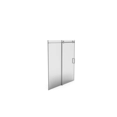 Sliding Shower Door 56" - 60" Wide, 70" High, With 8mm Tempered Glass, Brushed Nickel Finish, Waterproof And Buffer For Seamless Access 56 60 Inches W | Wayfair North America