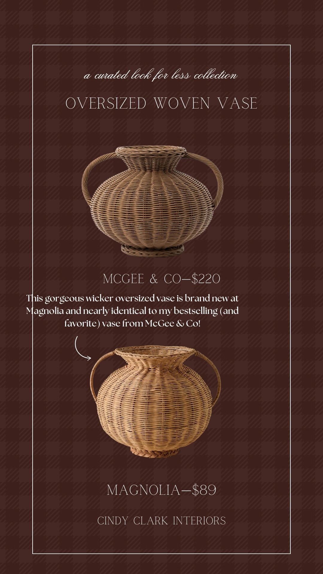 This gorgeous wicker oversized vase is brand new at Magnolia and nearly identical to my bestselling (and favorite) vase from McGee & Co!

#LTKSaleAlert #LTKHome