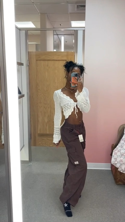 Styling some cute pieces I saw at Nordstrom a couple weeks ago! Lots of cargo pants, a knitted bolero, knitted crops, oversized band tee - fun street style! 

#LTKfindsunder100 #LTKstyletip