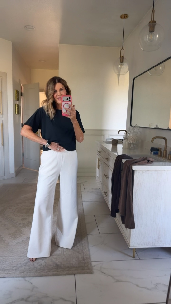 Target pants so good. I’m in a size small similar to my reformation ones

#LTKOver40