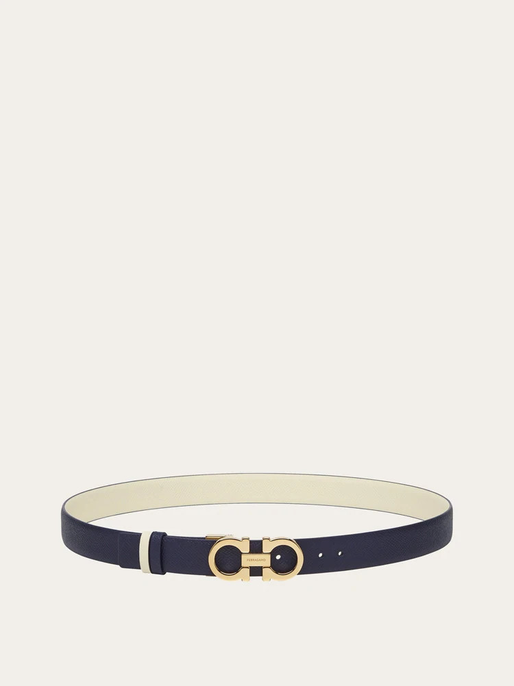 Reversible and adjustable Gancini belt | Ferragamo