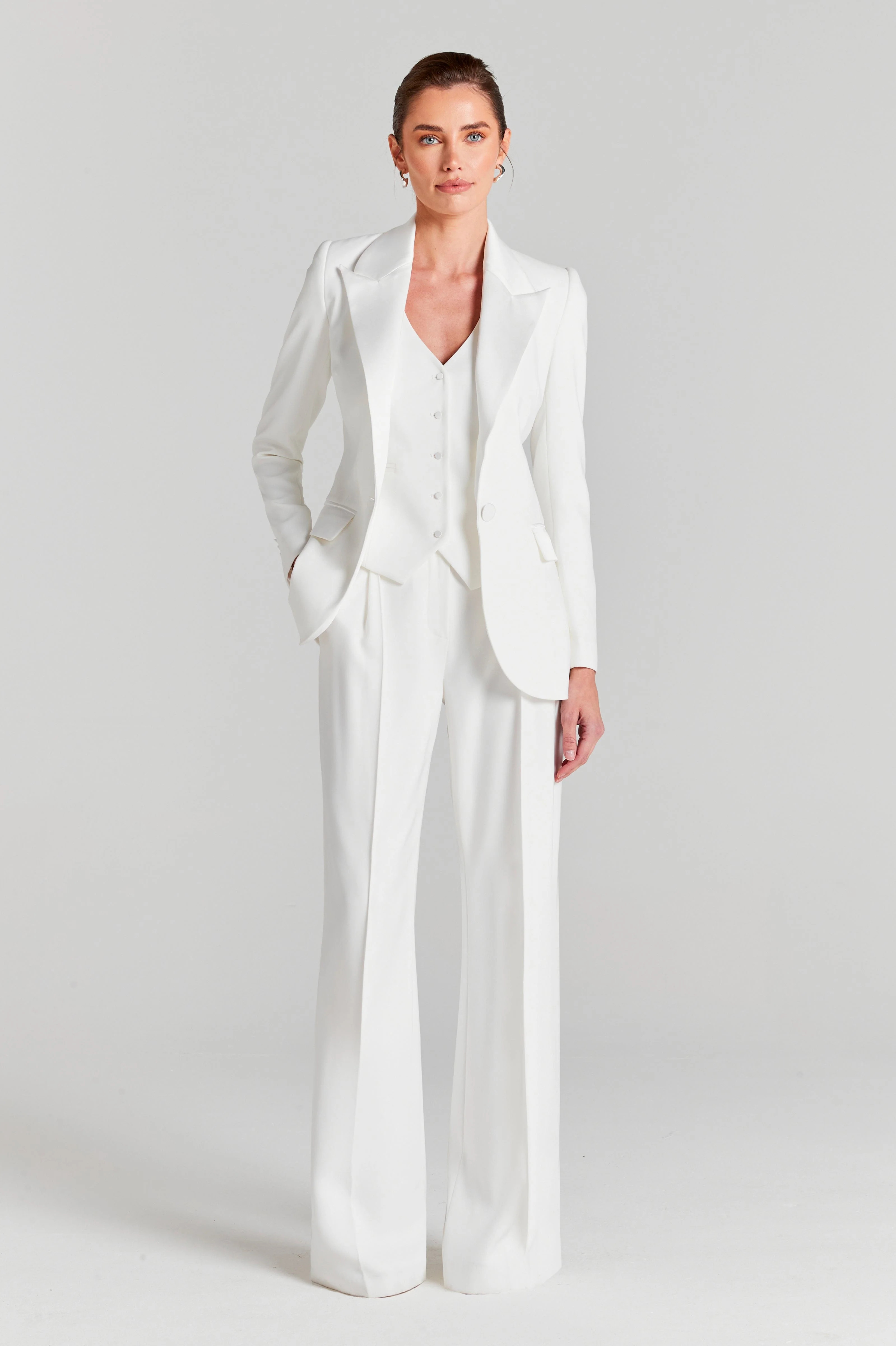 Cameron White Trousers | Nadine Merabi