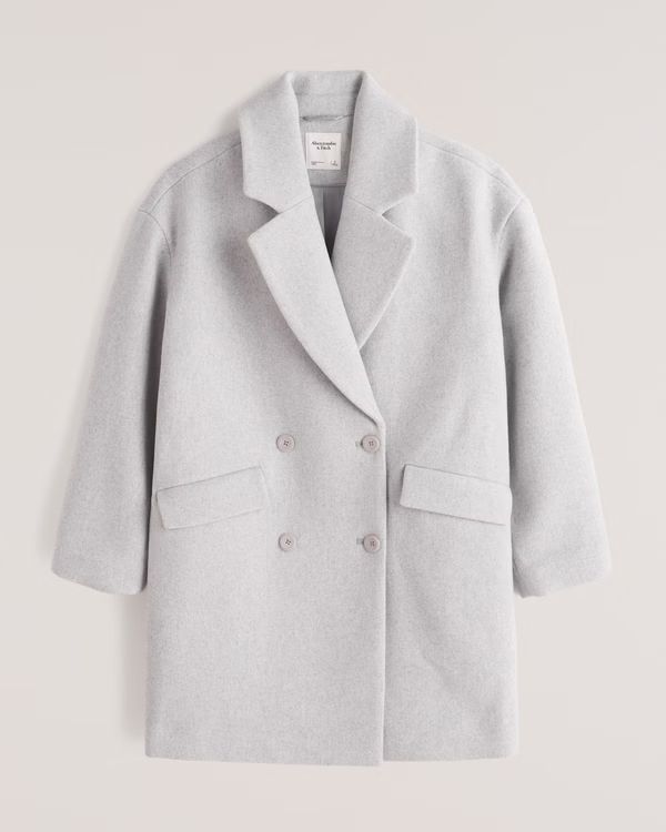 Women's Short Wool-Blend Coat | Women's Coats & Jackets | Abercrombie.com | Abercrombie & Fitch (US)