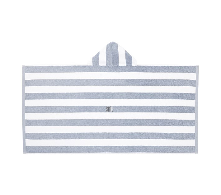 Rugby Stripe Kid Hooded Towels | Pottery Barn Kids