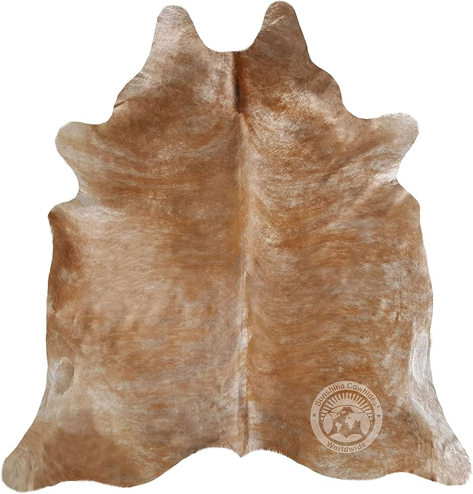 Sunshine Cowhides 100% Genuine Palomino Beige Cowhide Rug - Modern Style Animal Skin Rug & Floor ... | Amazon (US)