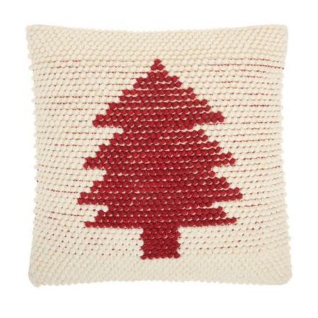 A holiday decorating favorite. Mina Victory loop embroidered pillow 20x20 tree throw pillow red tree. Christmas pillow on sale for $28

#LTKHoliday #LTKCyberweek #LTKSeasonal