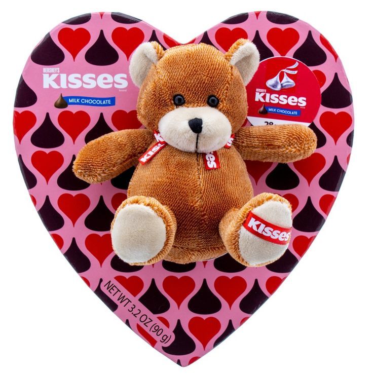 Hershey's Kisses Valentine's Heart Box with Plush - 3.2oz | Target