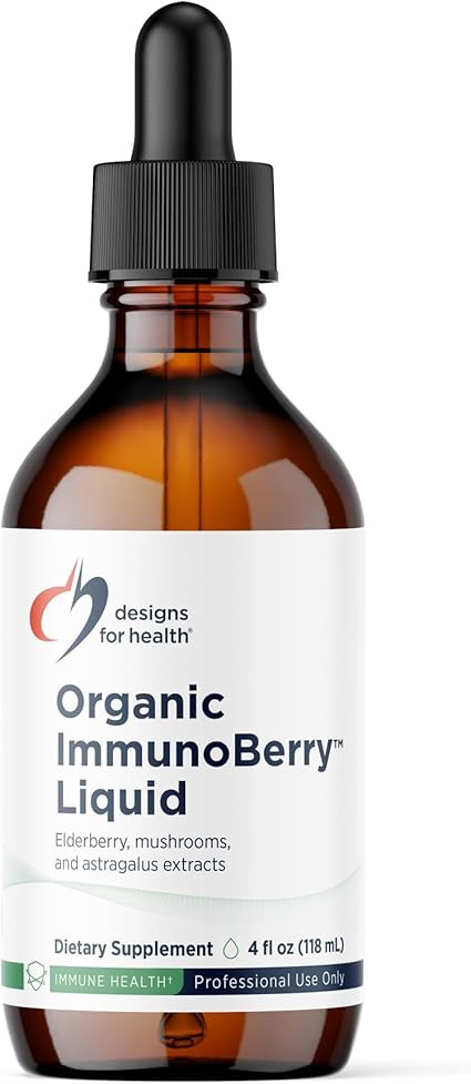 Designs for Health Elderberry Syrup with Wild Cherry Bark - Organic ImmunoBerry Liquid - Astragal... | Amazon (US)