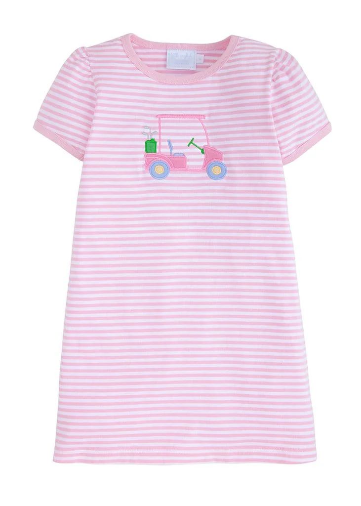 Applique T-shirt Dress - Golf Cart | Little English