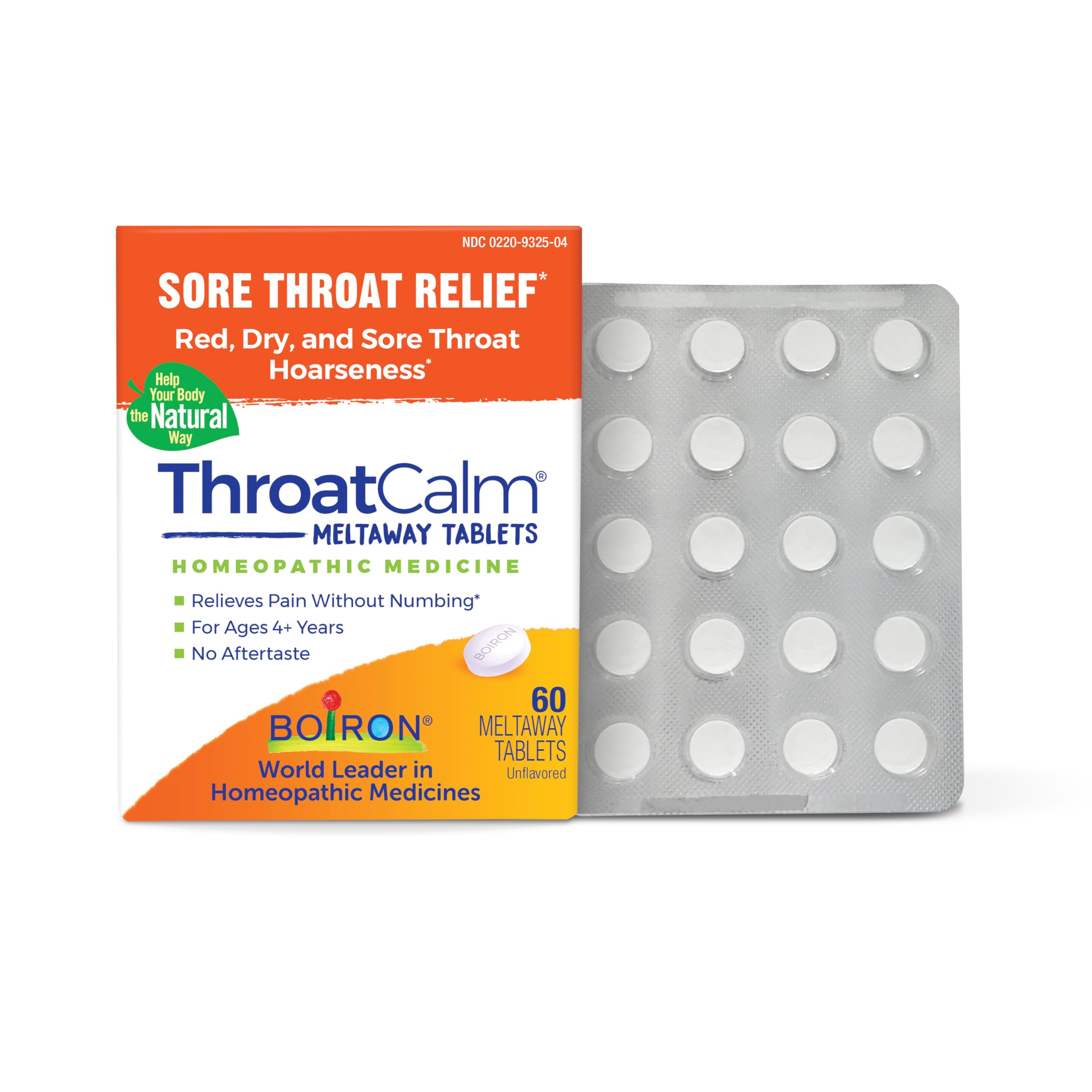 Boiron ThroatCalm Tablets for Relief of Sore Throat, Scratchy, Red or Dry Throat, and Hoarseness ... | Amazon (US)