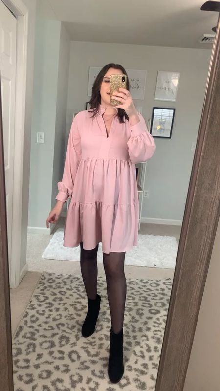 A cute winter to spring transition dress that would work for Valentine’s Day! Babydoll dress, long sleeve dress

Follow my shop @sydtombasco on the @shop.LTK app to shop this post and get my exclusive app-only content!

#liketkit #LTKfindsunder50 #LTKSeasonal #LTKmidsize
@shop.ltk
https://liketk.it/4v3lw
