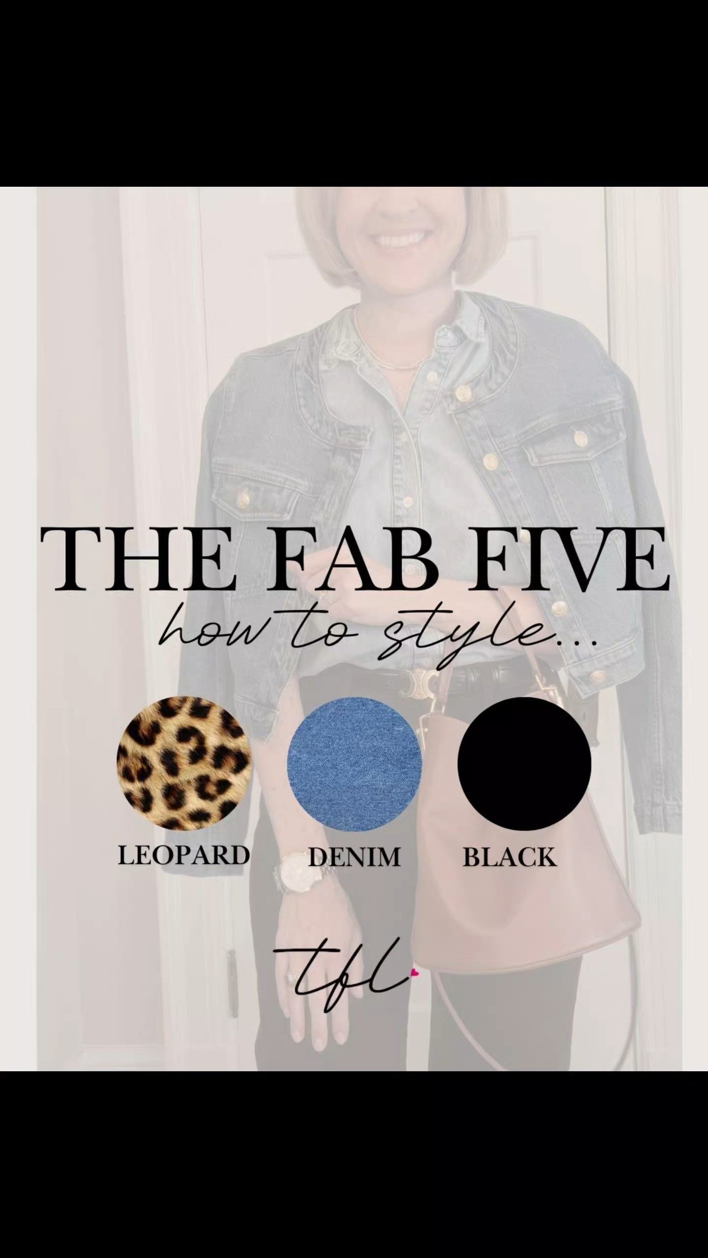 New Series! Fab Five...styling denim, leopard and black 

#LTKSeasonal #LTKOver40 #LTKStyleTip