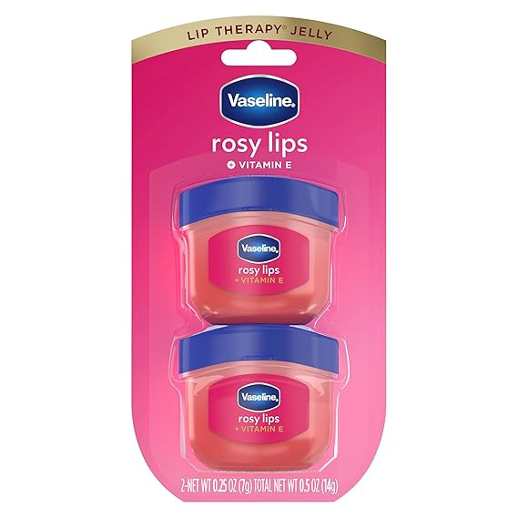 Vaseline Lip Therapy 2 ct Rosy Lips Mini For Dry, Chapped Lips Moisturizing Tinted Lip Balm 0.5 o... | Amazon (US)