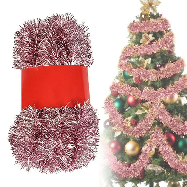 SMKE Tinsel Garland For Christmas Decorations,Artificial Wreaths Xmas Tree Decorations Christmas ... | Walmart (US)