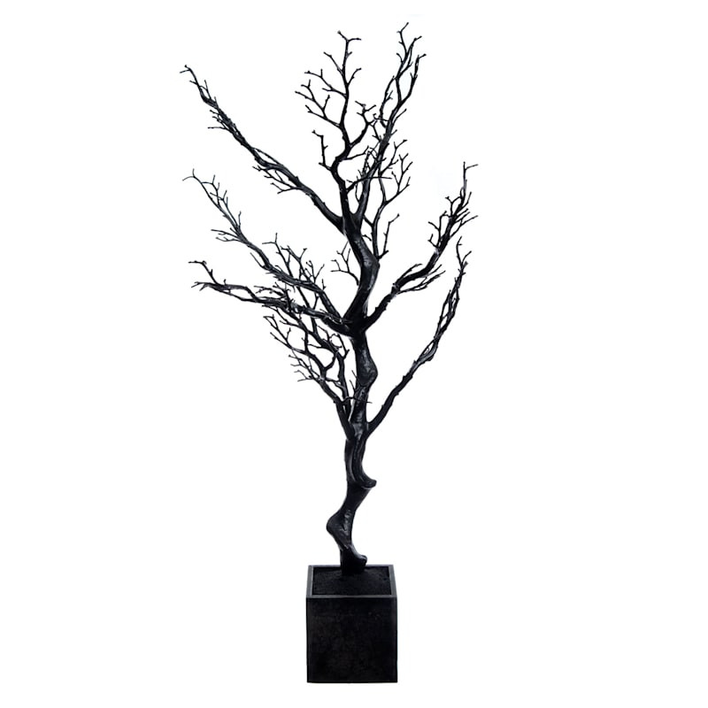 Homespun Halloween Potted Black Tree, 38" | At Home