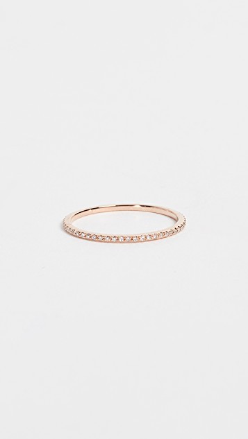 14k Rose Gold Diamond Eternity Stack Ring | Shopbop