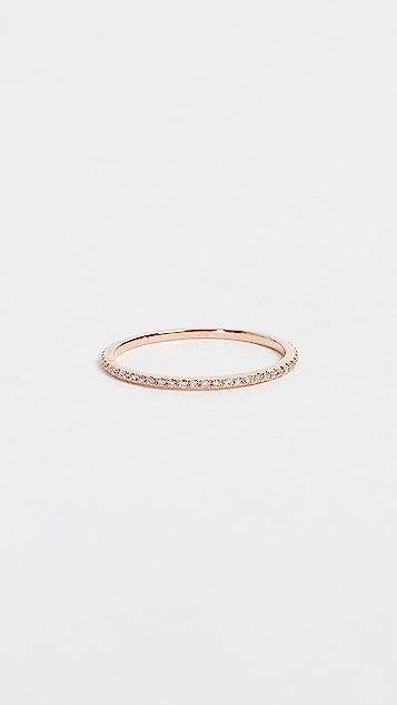 14k Rose Gold Diamond Eternity Stack Ring | Shopbop