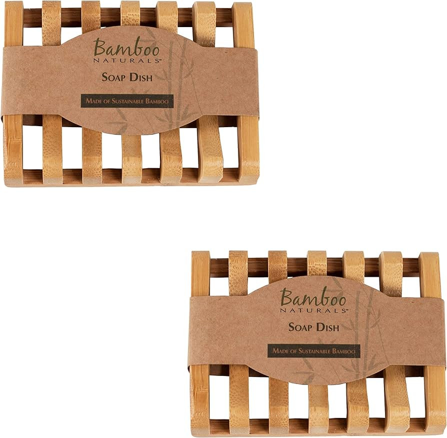 Bamboo Naturals Bar Soap Dish for Sink or Shower, Odor Resistant Tray, Sustainable Bamboo Wood Ho... | Amazon (CA)
