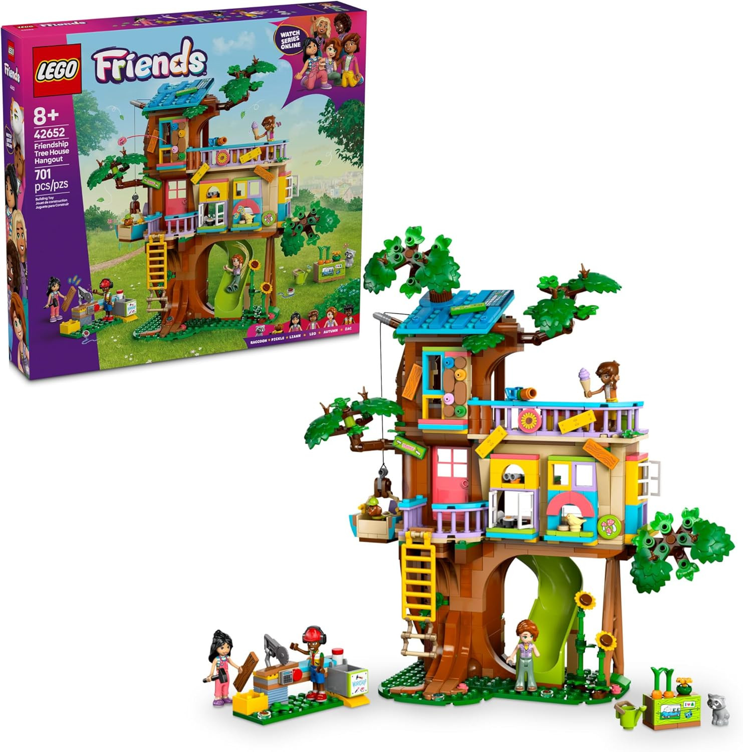 LEGO Friends Friendship Tree House Hangout - Building Toy Playset for Kids, Girls and Boys, Ages ... | Amazon (US)