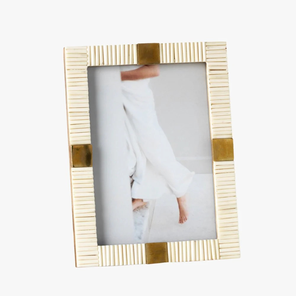 Natural Bone and Brass Frame | Dear Keaton