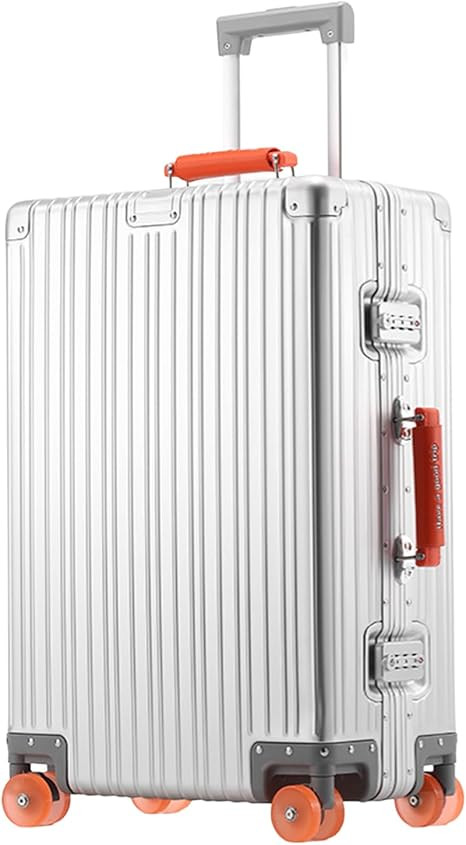 24 inch Aluminium Zipperless Suitcase, Full Aluminum Hard Shell Check-in Suitcase, 24 Inch 100% A... | Amazon (US)