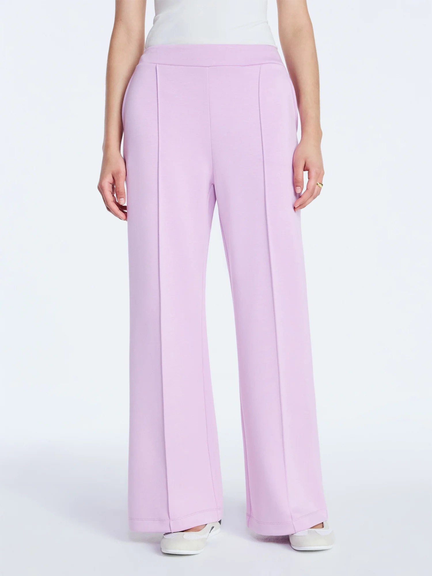 Scoop Women's and Women's Plus New Scubaknit Seamed Sweatpants, Regular and Short Lengths, Sizes ... | Walmart (US)