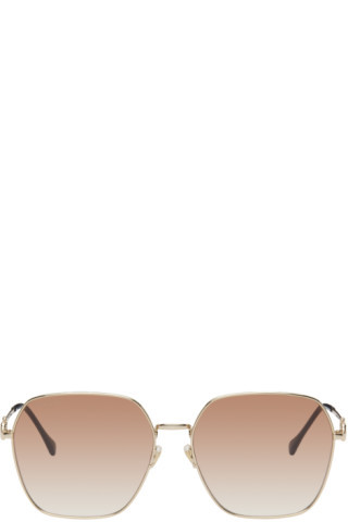 Gold Horsebit Sunglasses | SSENSE