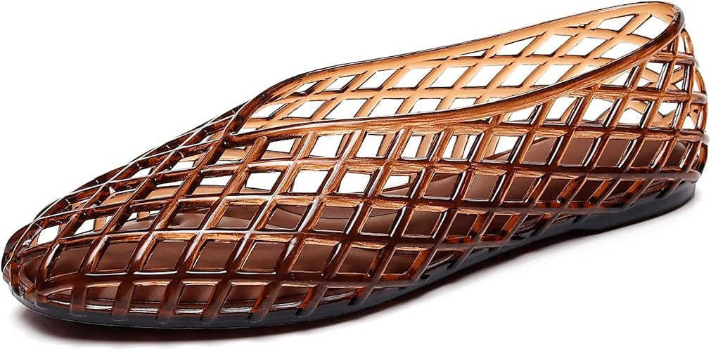 Jelly Ballet Flats For Women Orthopedics Breathable Mesh Comfort Slip On Round Toe Hollow Out Fla... | Amazon (US)