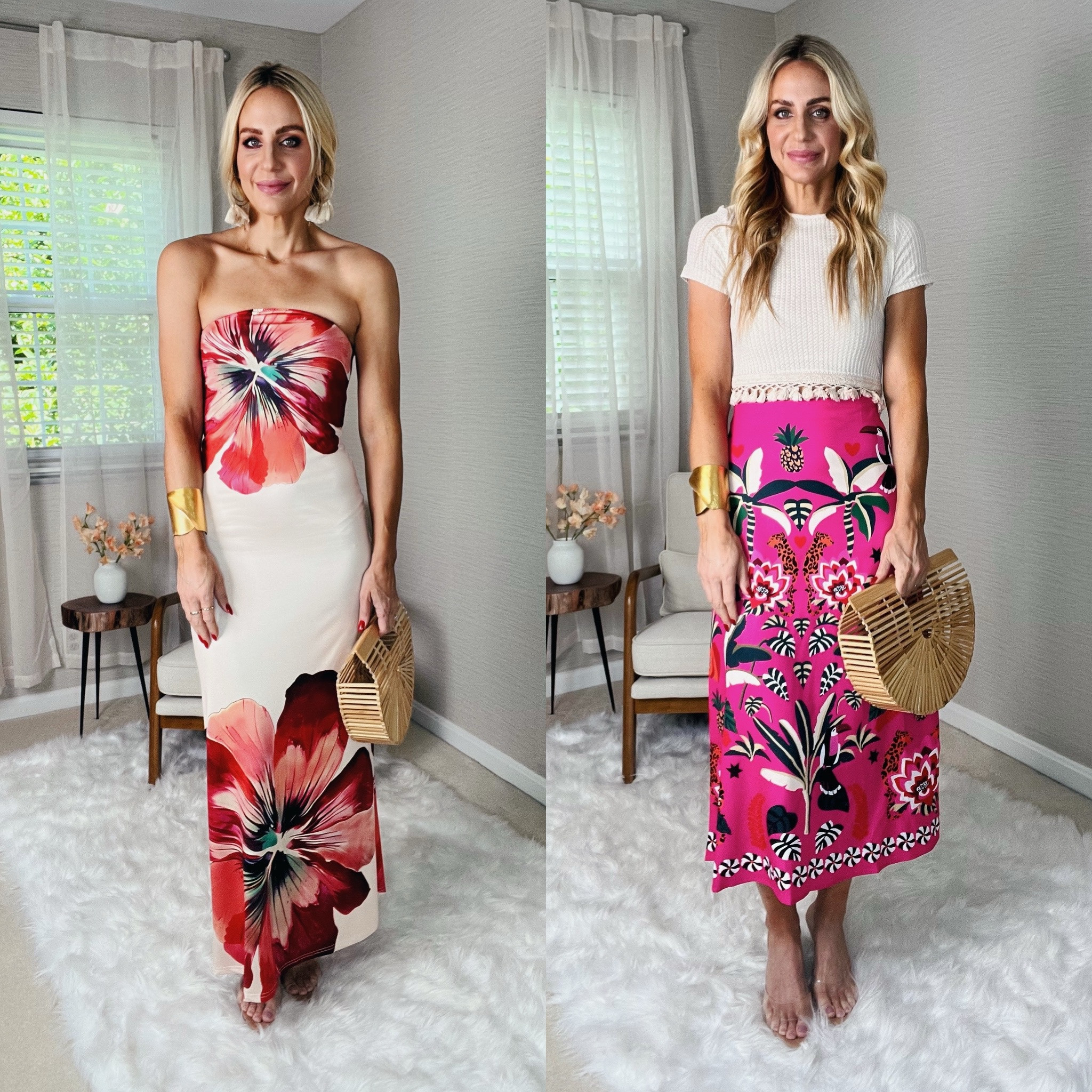 Identical anthropology, dupes. Farm Rio inspired. Summer dress. Summer skirt. Vacation outfits. Size small. 

#LTKOver40 #LTKSaleAlert #LTKFindsUnder100