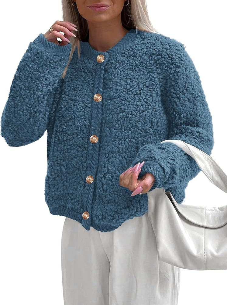 PRETTYGARDEN Faux Fur Coat Cropped Jackets | Amazon (US)