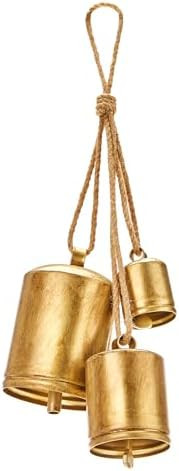 Christmas Bells for Decorations, Rustic Christmas Decor Vintage Style, Brass Shabby Chic Hanging ... | Amazon (US)