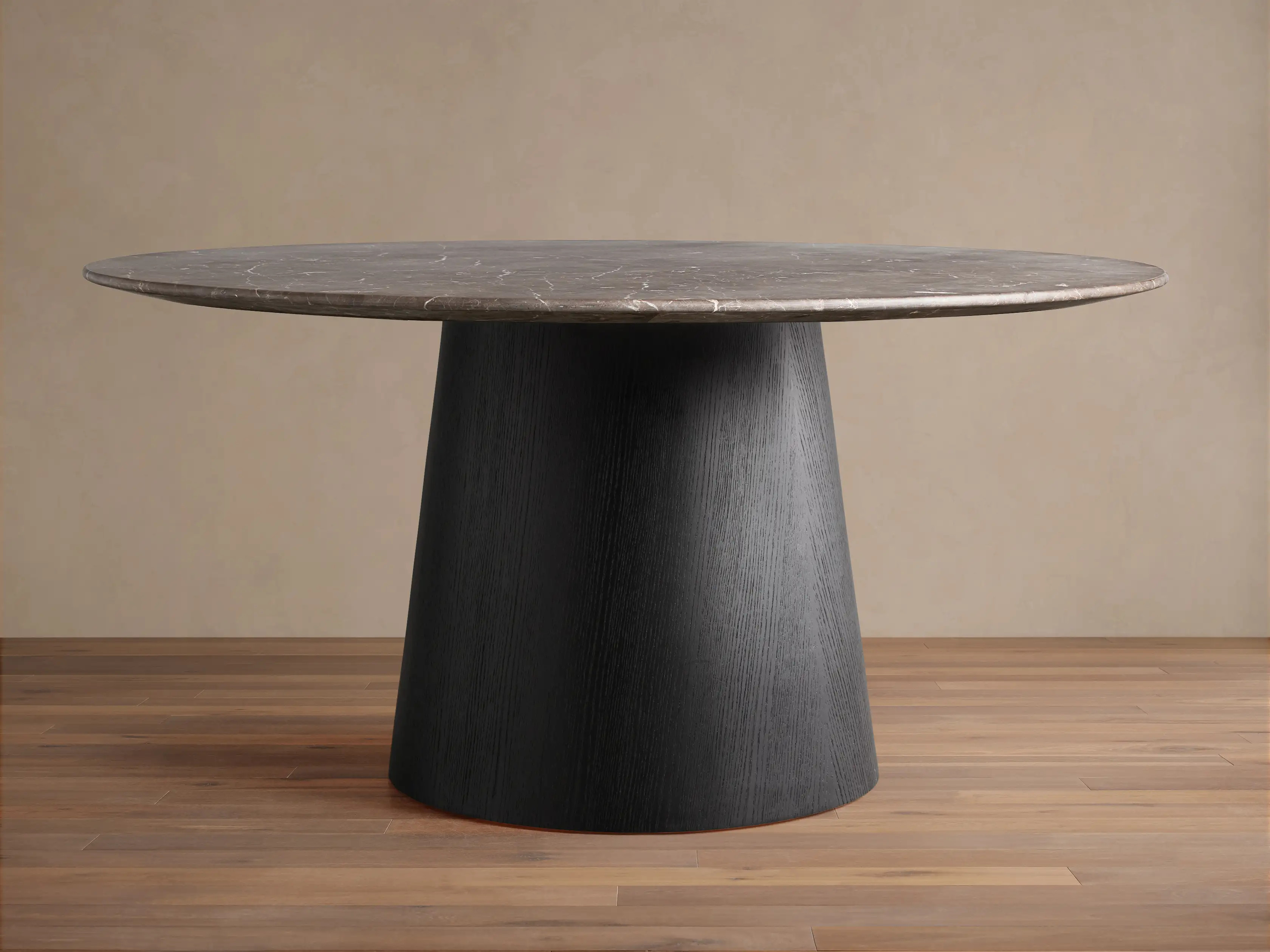 Saint Germain Round Stone Dining Table with Toulouse Base | Arhaus