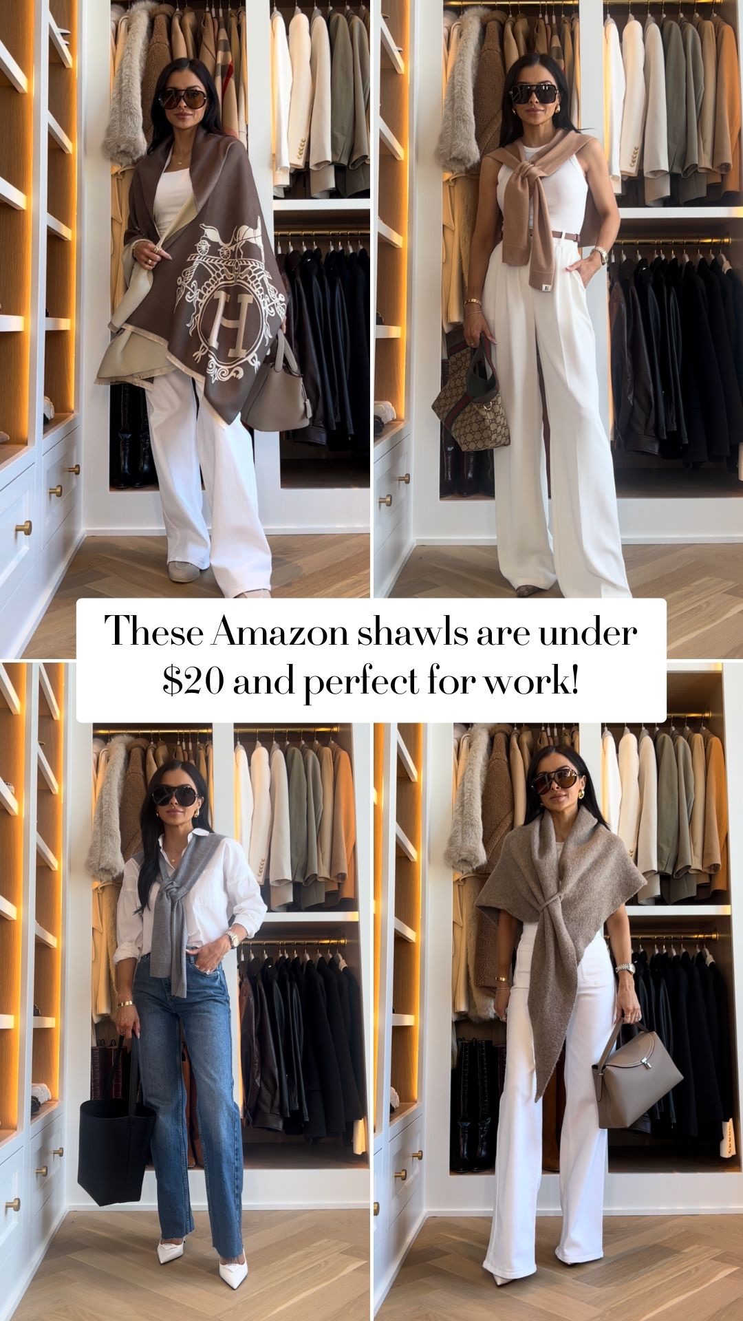 I love pairing these shawls with my neutral outfits. They are an affordable way to add an elevated feel to any look!

Amazon White Trousers - Size XS regular length
Zara Jeans - Wearing a 24, runs TTS

Miamiamine chic style Amazon fashion Amazon must have shawls elevated basics sweaters winter to spring style transition pieces capsule wardrobe 



#LTKWorkwear #LTKootd #LTKOver40