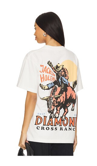Diamond Cross Ranch Sunshine Bull Ride Tee in White. - size S | Revolve Clothing (Global)