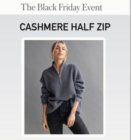 Shop this cashmere half zip sweater during the Jenni Kayne, Black Friday event! Jenny Keene sale 25% off entire website! #JennyKane #BlackFriday #GiftsForHer

#LTKCyberweek

#LTKCyberWeek #LTKstyletip #LTKSeasonal