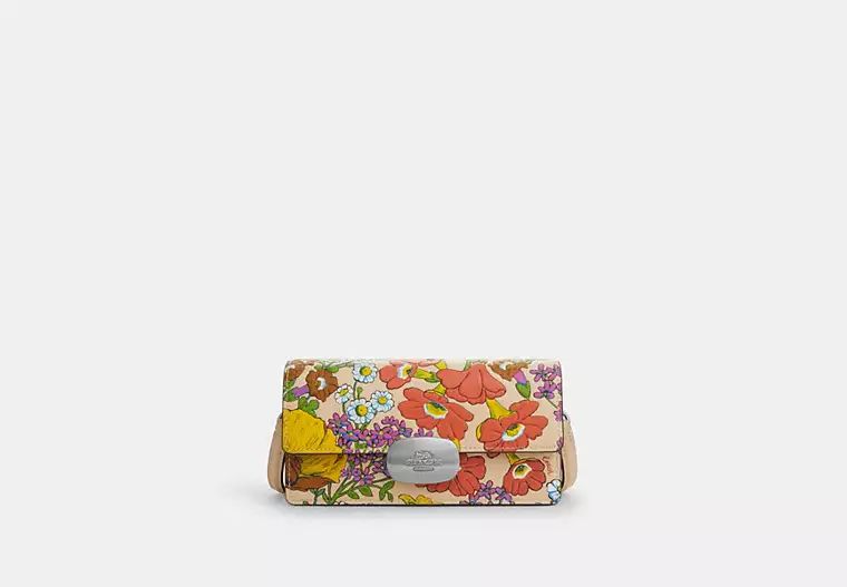 Eliza Small Flap Crossbody With Floral Print | Coach Outlet CA