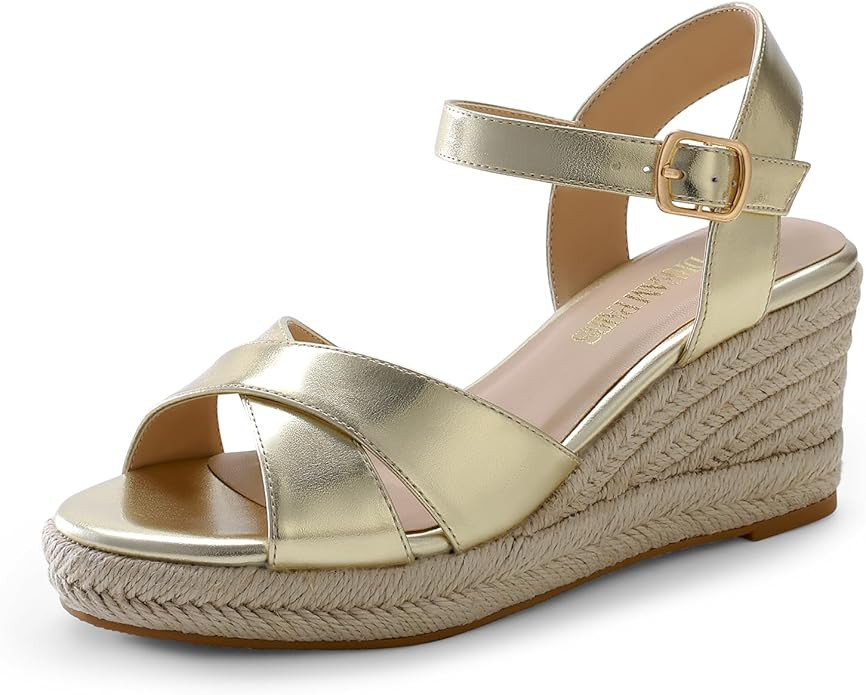 DREAM PAIRS Alpargatas elegantes sandalias de plataforma para mujer, sandalias de plataforma casu... | Amazon (US)