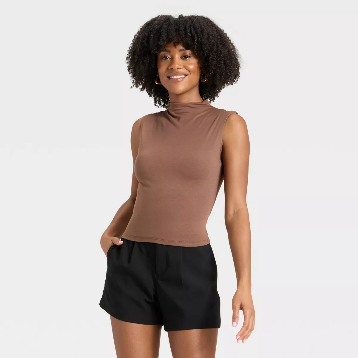 Women's Tank Top - A New Day™ Brown S | Target