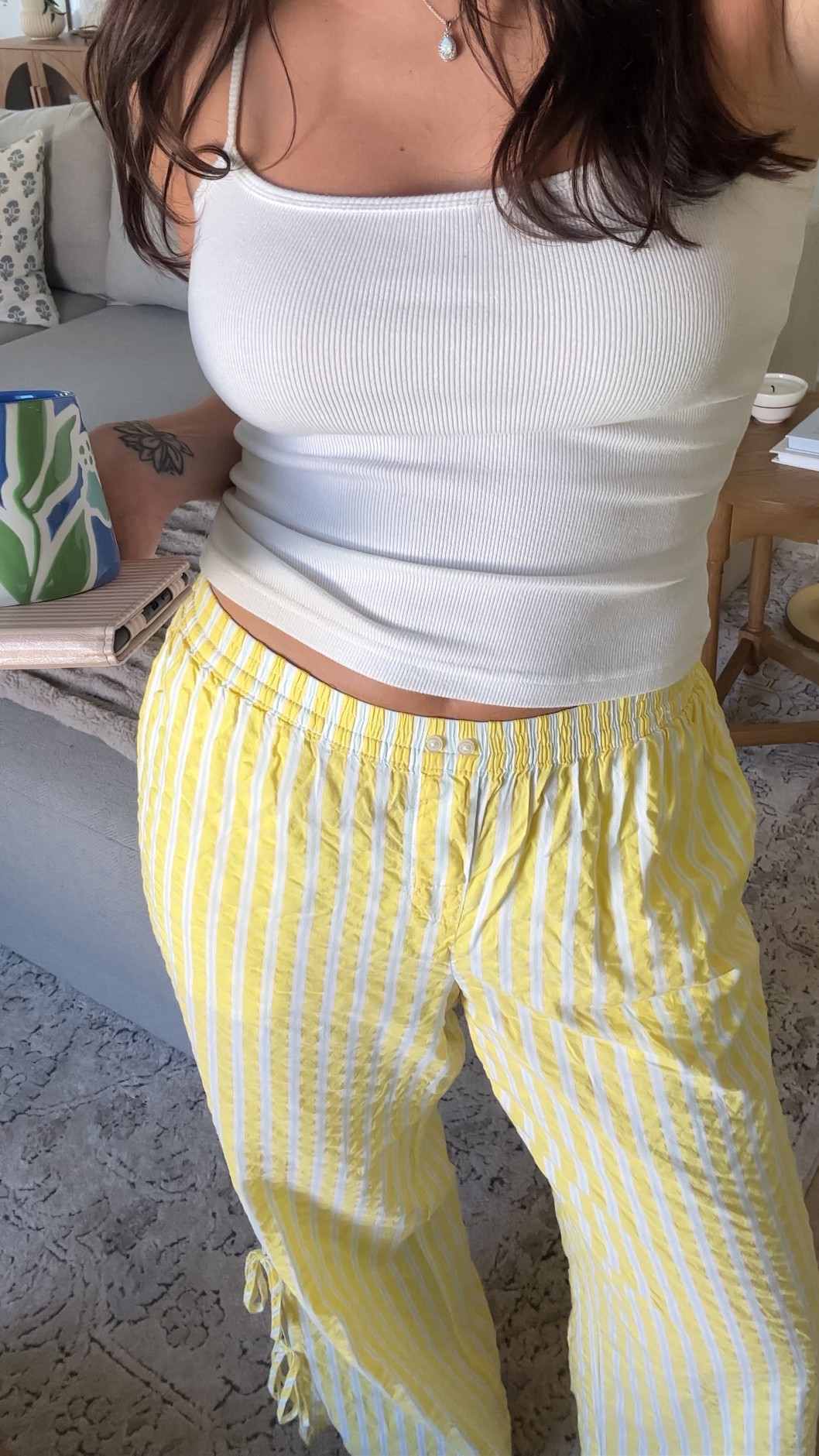 Relaxing Sunday 🌤️ 30-40% off all AE & aerie 

love these lounge pants - I have them in a couple of colors! Great for around the house or beach coverup. 

Butter yellow, lounge pants, beach outfit, travel outfit, vacation outfit 

#LTKFindsUnder50 #LTKSaleAlert #LTKSeasonal
