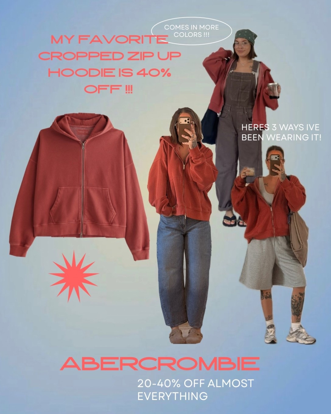 my favorite zip up is 40% off! everything from @abercrombie is 20-40% off too! now’s a good time to grab what you need! use code LONGWEEKEND for an extra 15% off!

i’m wearing a M REGULAR! and yes, it’s men’s hehe 

linking everything else as well!

#LTKootd #LTKmomlife #LTKgrwm