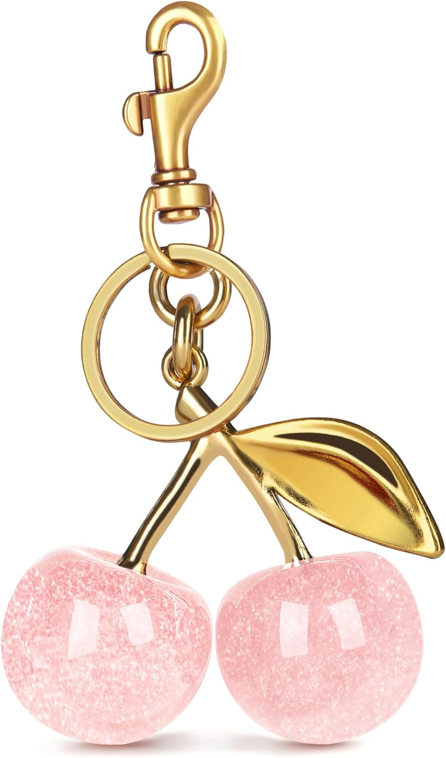 OVRUNS Cherry Bag Charm Cute Accessories Sparkling Purse Charms for Women | Amazon (US)